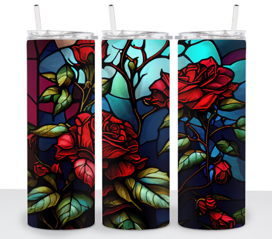 Stained Glass Roses