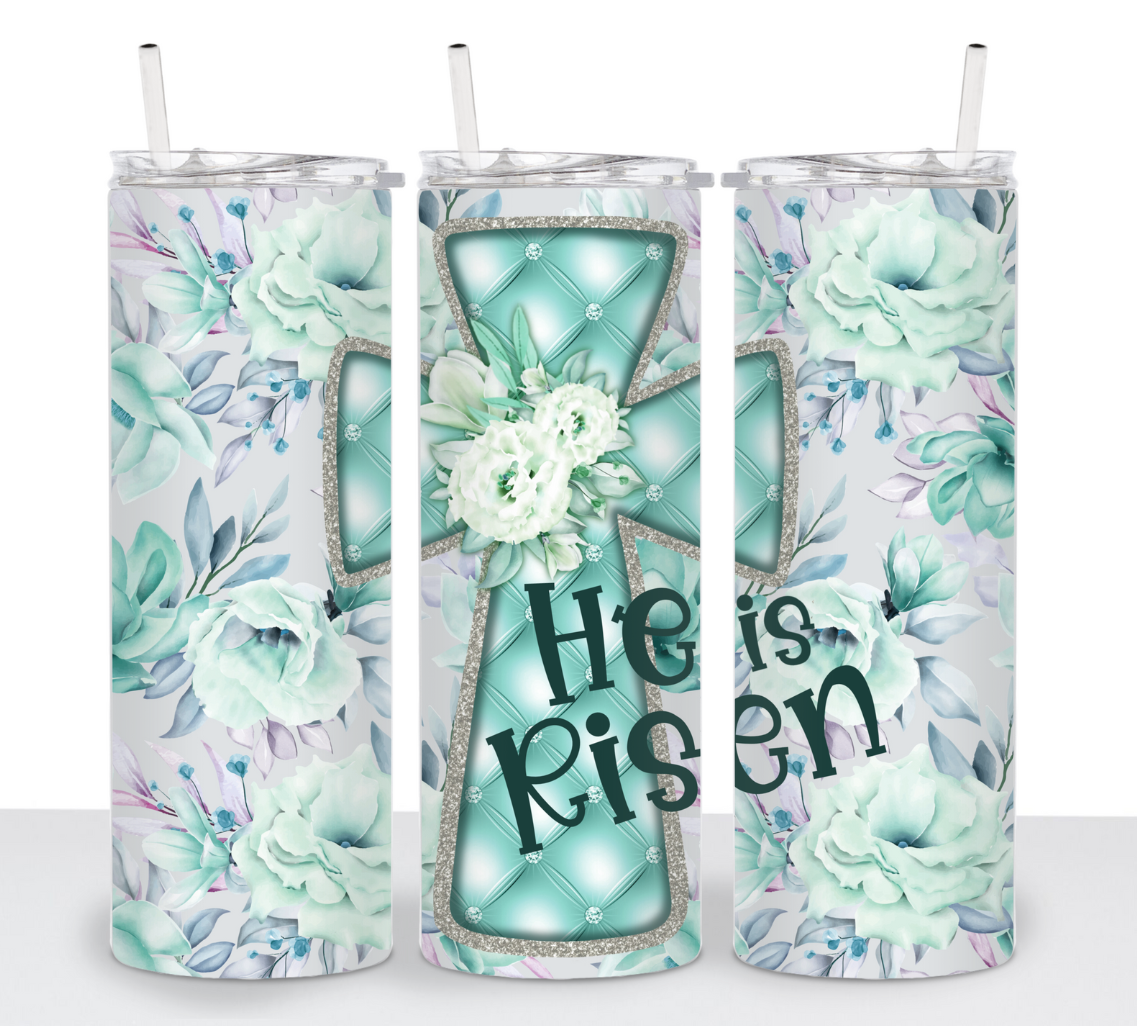 He is Risen (Teal)